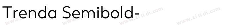 Trenda Semibold字体转换